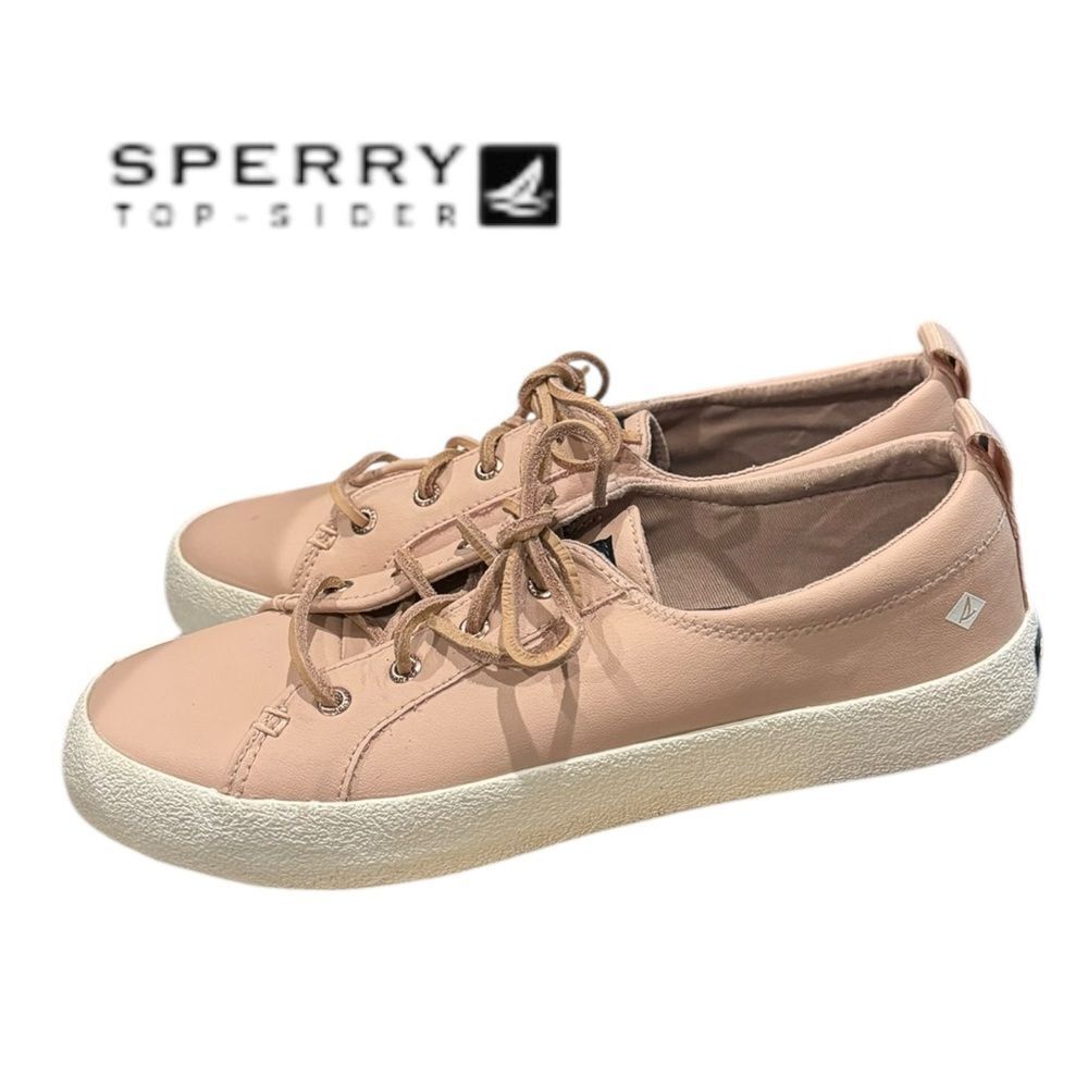 Sperry Top Sider Crest Vibe Sneakers Women’s Pink Leather STS82372 Sneakers 8.5